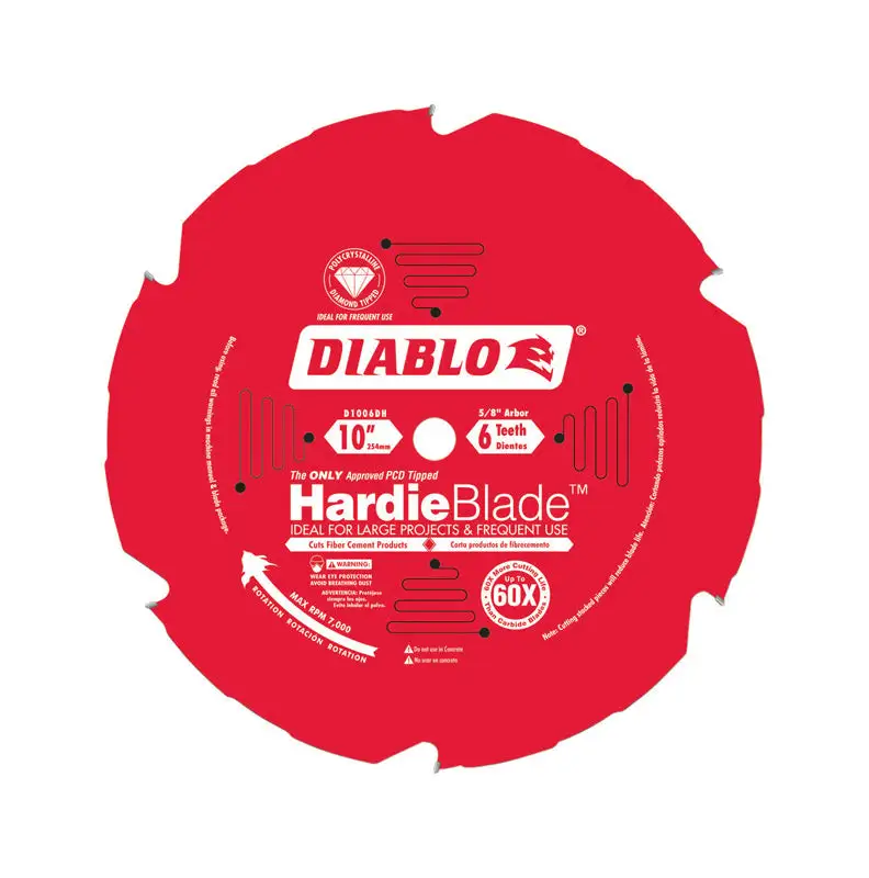 Diablo HardieBlade 10 Inch PCD Fiber Cement Saw Blade Hardie Board