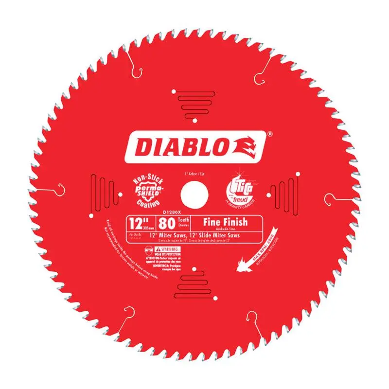 Diablo 12 D X 1 TiCo Hi-Density Carbide Finishing Saw Blade 80 Teeth