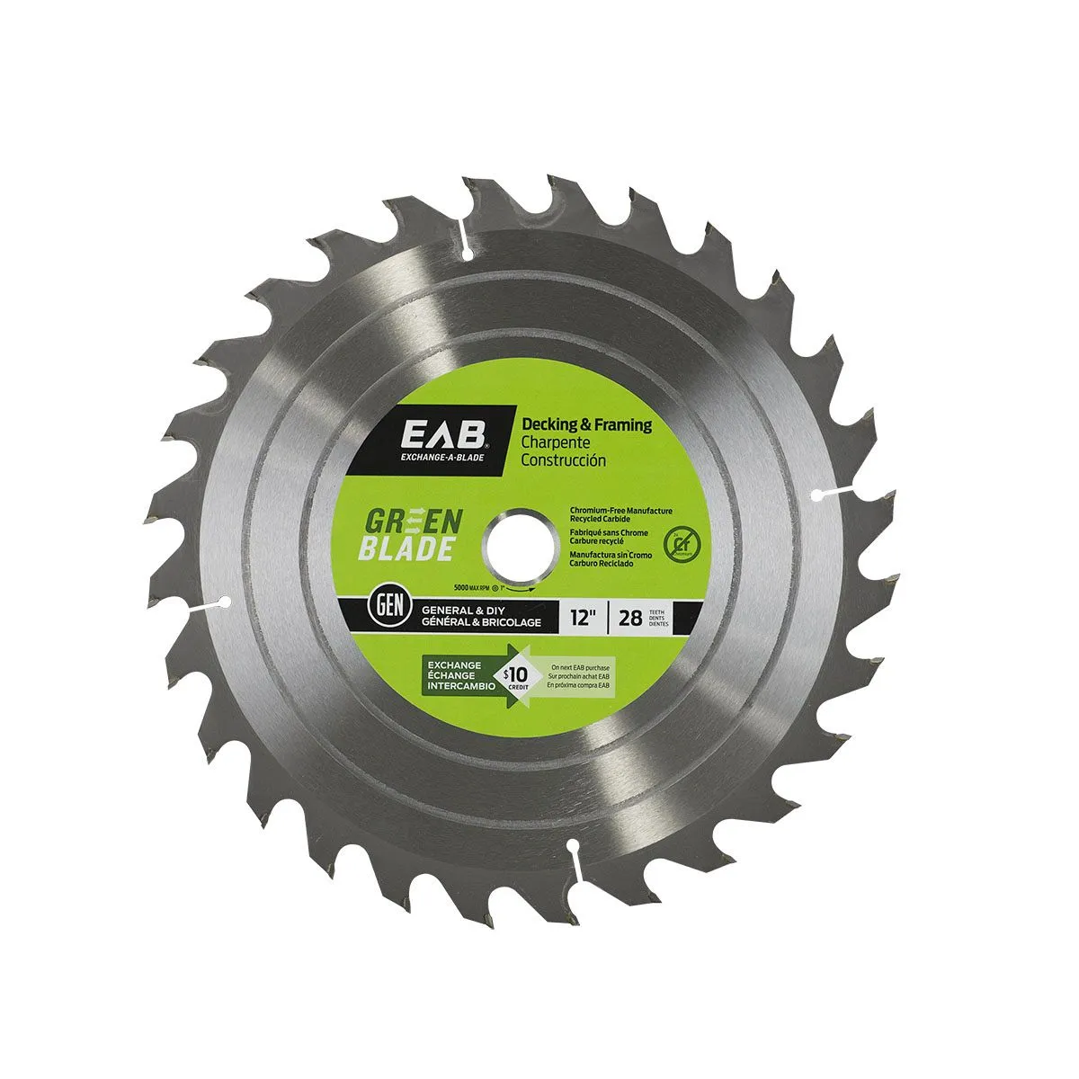 Exchange--Blade 1110202 12 Inch Circular Saw Blade Wood and Metal