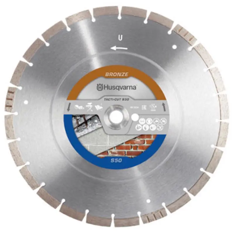 Husqvarna 12 . D X 1 . Tacti-Cut S50 Diamond Circular Saw Blade 1 pc Precision Cuts