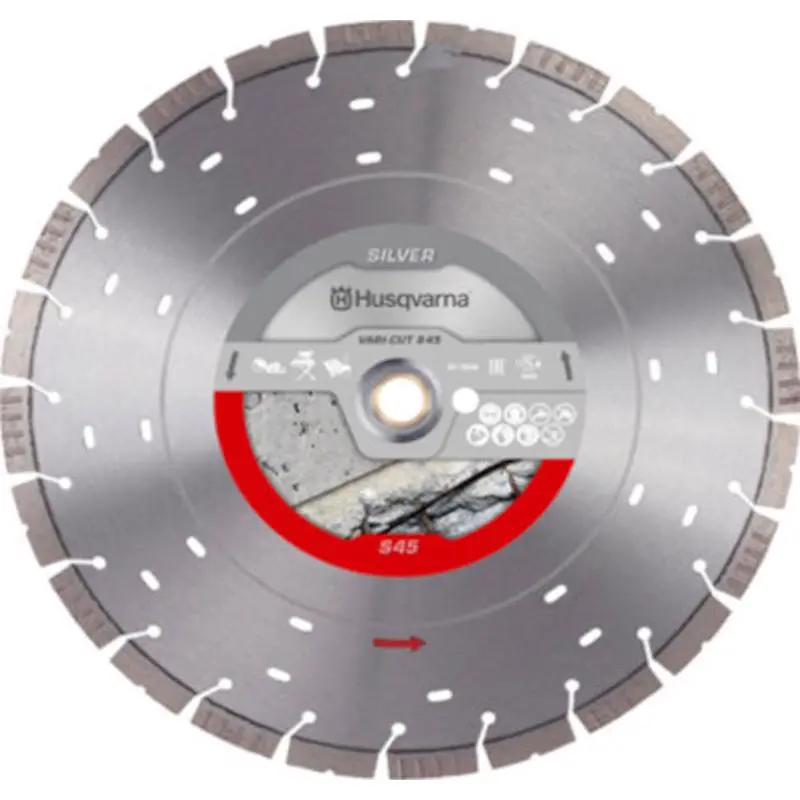 Husqvarna 14 . D X 1 . Vari-Cut S45 Diamond Circular Saw Blade 1 pk Tough Cuts