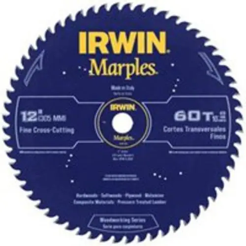 Irwin 1807383 Marples 12 Inch 60-Tooth ATB Circular Saw Blade Smooth Cuts