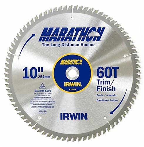 Marathon Trim Finish Circular Saw Blade 12 Inch Heavy Duty Hand Tools Irwin