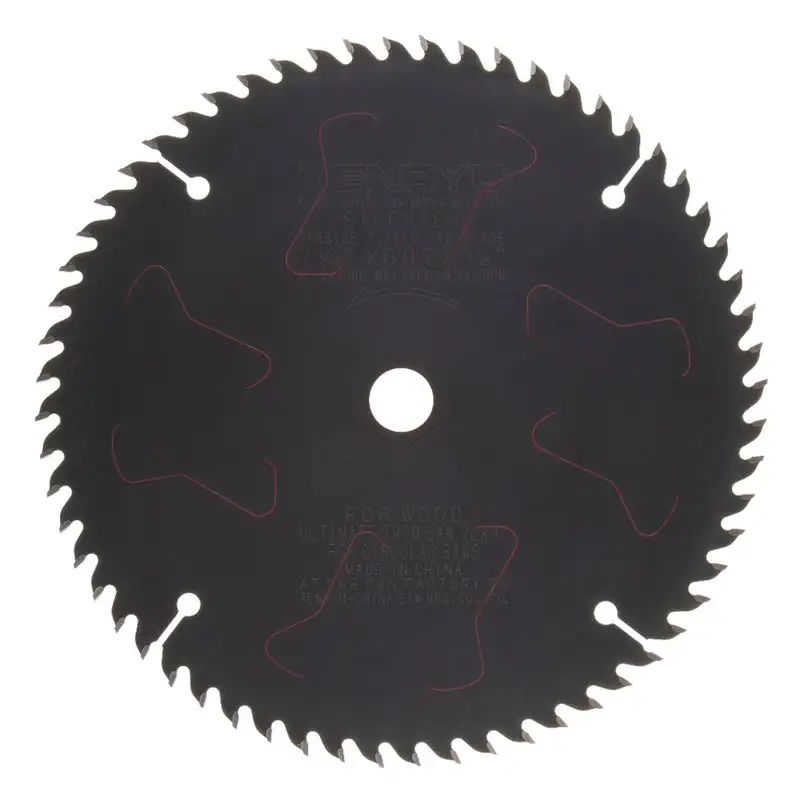 Tenryu 7-1/4 PTFE Coated Trim Saw Blade 60 Teeth Precision Cutting