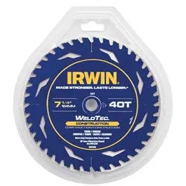 7.25-Inch Carbide Tipped Circular Saw Blade Wood Cutting Weld-Tec