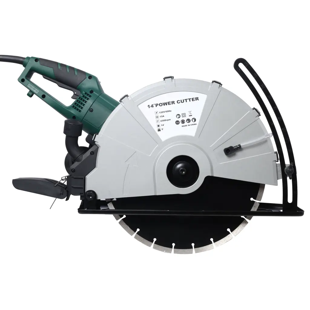 Travel-friendly 14 Inch Wet Dry Electric Corded Circular Concrete Saw Power Angle g-h