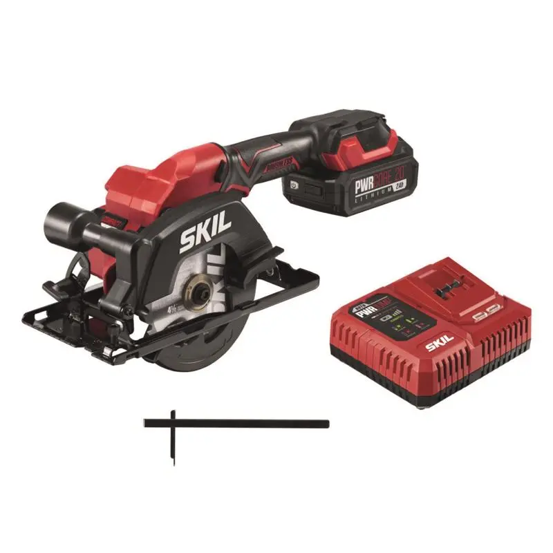 SKIL 20V 4-1/2 Inch Cordless Brushless Circular Saw Kit Battery and Charger