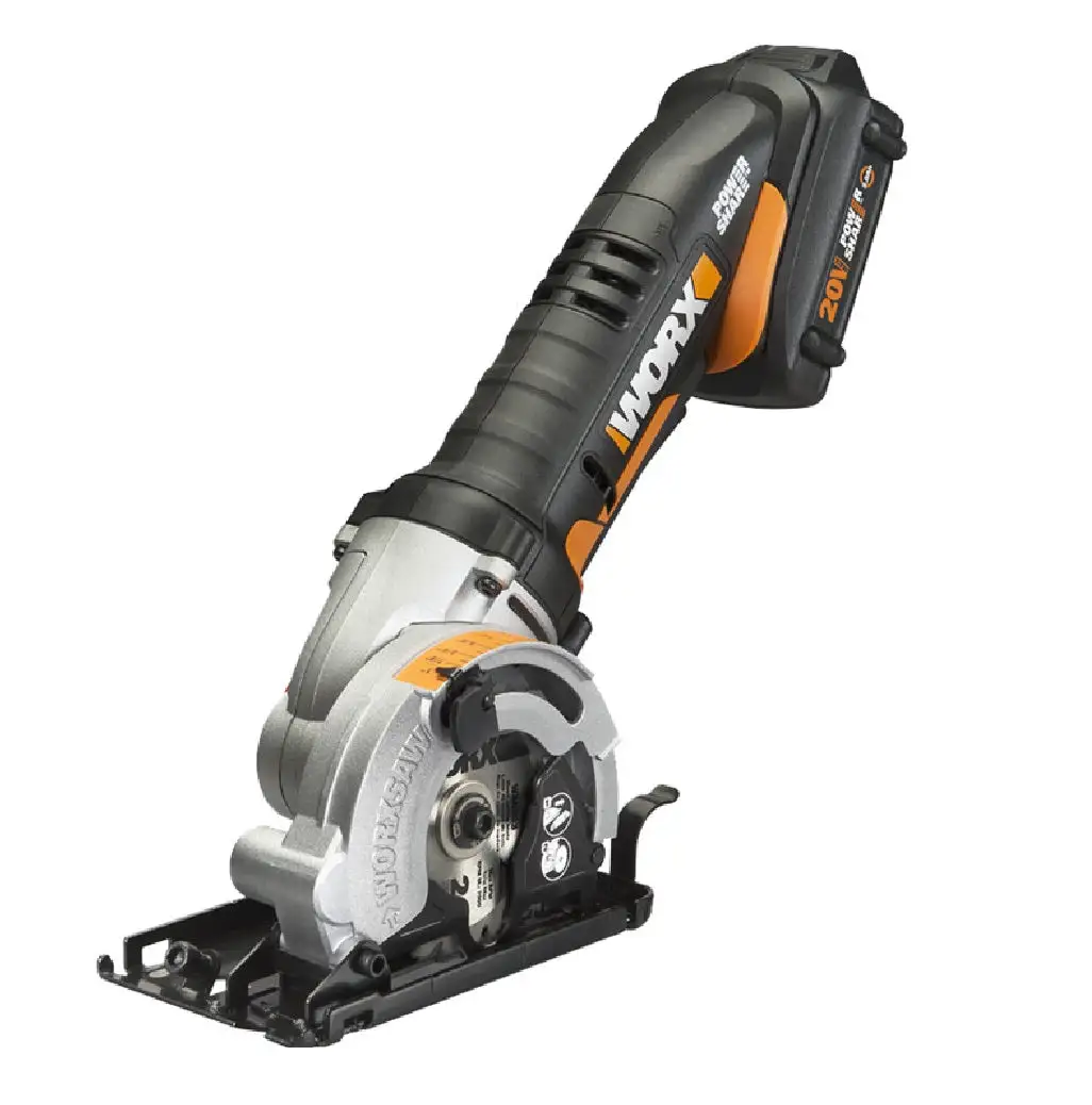 Worx WX523L Compact Circular Saw 20 Volt 3-3/8 Inch Cordless Power Tool