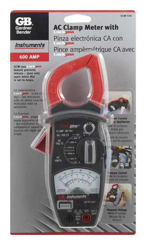 Gardner Bender Analog Clamp-On Meter Electrical Current Measurement