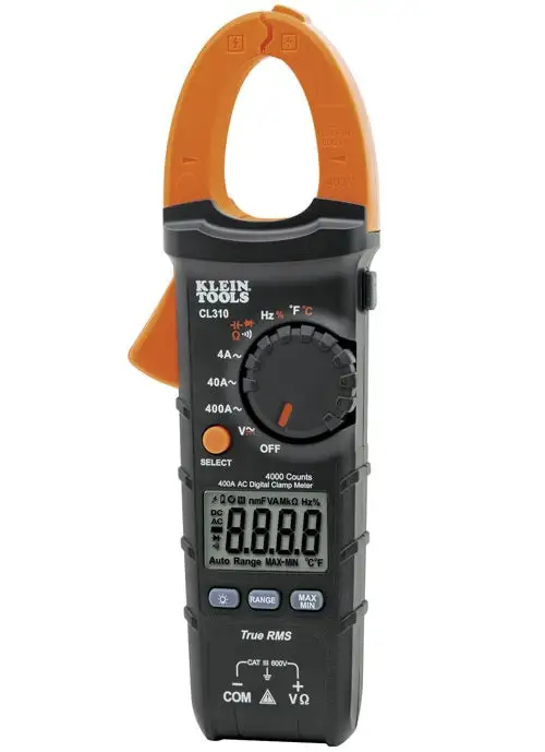 True RMS AC/DC Auto-Ranging 600 Amp Digital Clamp Meter Klein Tools