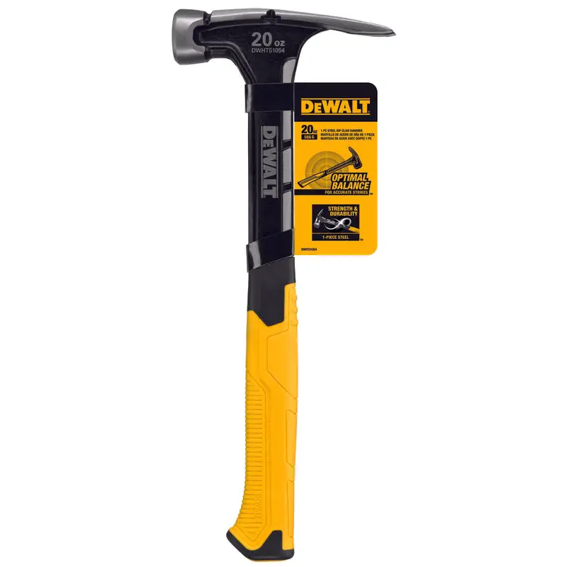 DeWalt 20 oz Smooth Face Rip Claw Hammer 7.50 . Steel Handle Pack 2