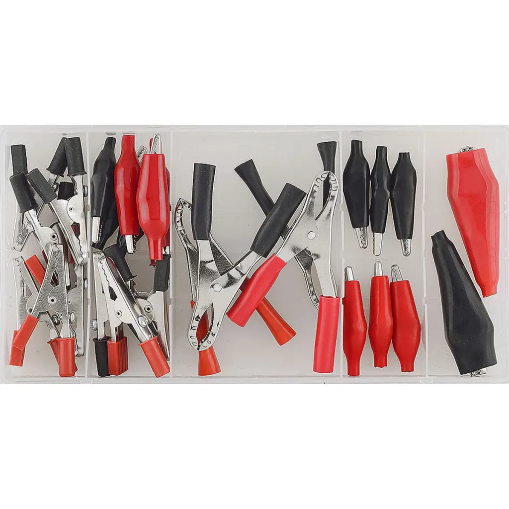 Sonic Tools 28pcs Assortment Crocodile Clips Hardware Tools Brand New Black