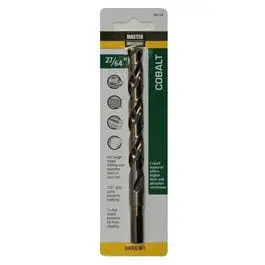 27/64 x 5-3/8-Inch Cobalt High-Speed Drill Bit Professional Use Master Mechanic
