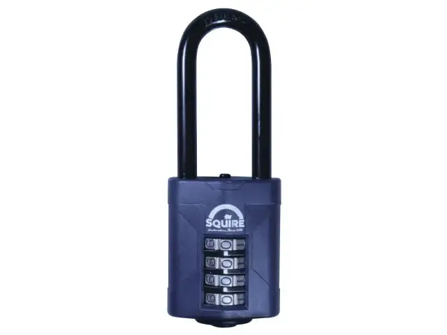 Henry Squire Cp50/2.5 Combination Padlock 4-Wheel 50Mm Extra Generous Shackle 63.5Mm