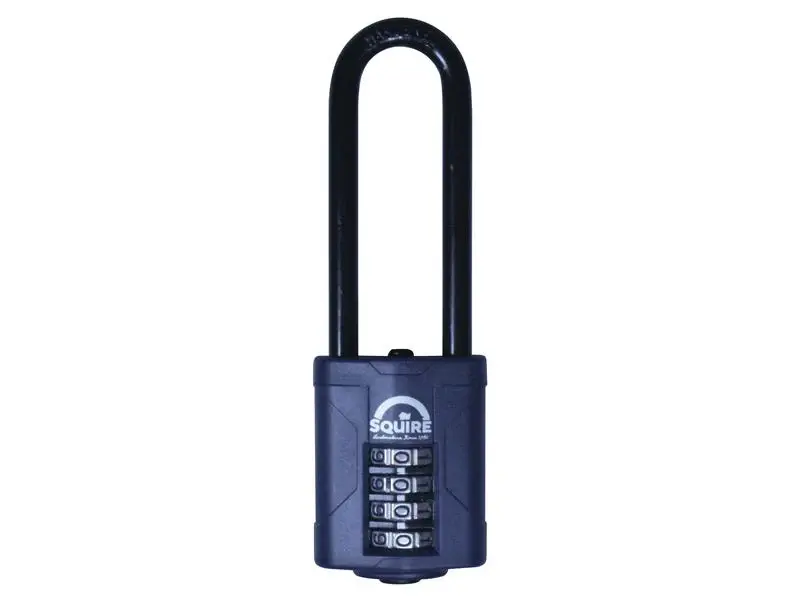 Squire CP40/2.5 Combination Padlock 4-Wheel 40mm Extra Tall Shackle 63mm Boxed
