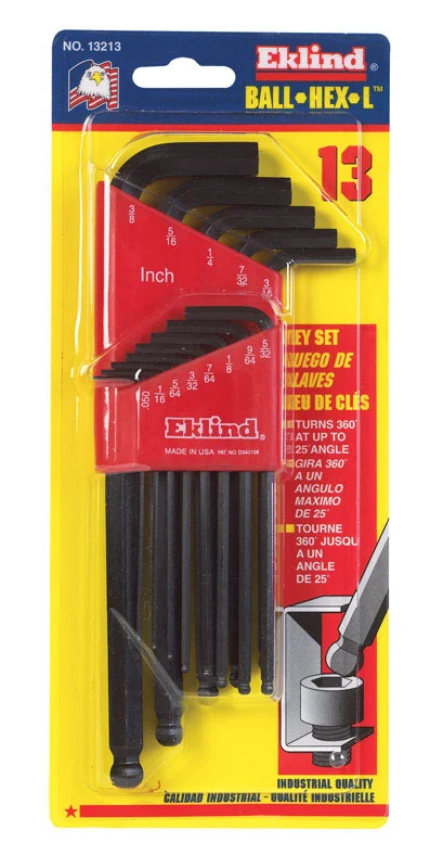 Eklind 18pc SAE Long and Short Arm Hex Key Set