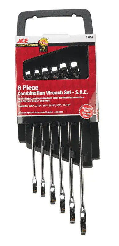 Ace Pro Series GearWrench 9/16 . SAE Combination Wrench 7.5 Inch