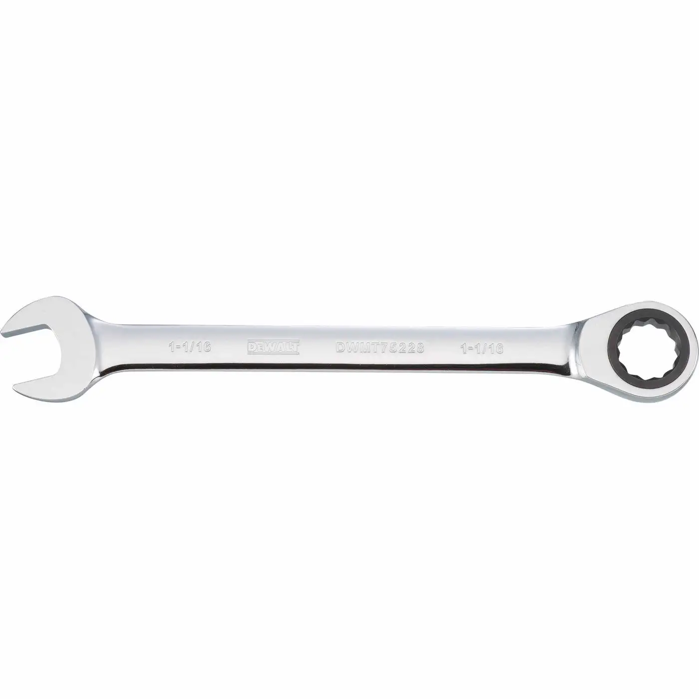 DeWalt DWMT75228OSP Ratcheting Combination Wrench Polished Chrome 1-1/16 Inch Professional Tool