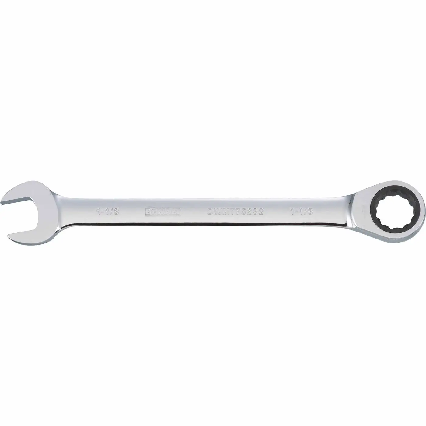 DeWalt DWMT75232OSP Ratcheting Combination Wrench Polished Chrome 1-1/8 Professional Wrench