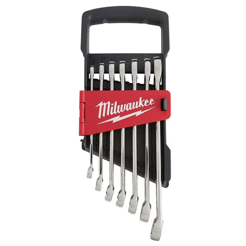 Milwaukee MAX BITE Assorted x 12 . L Metric Combination Wrench Set 7 pc