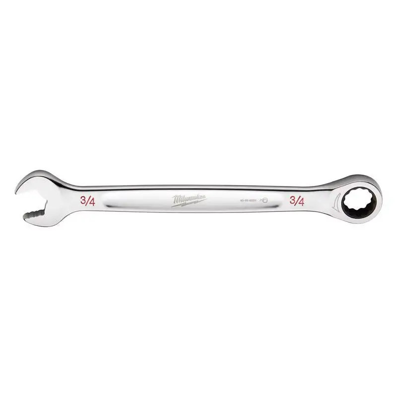 Milwaukee 3/4 . 12 Point SAE Ratcheting Combination Wrench 10.14 Inch