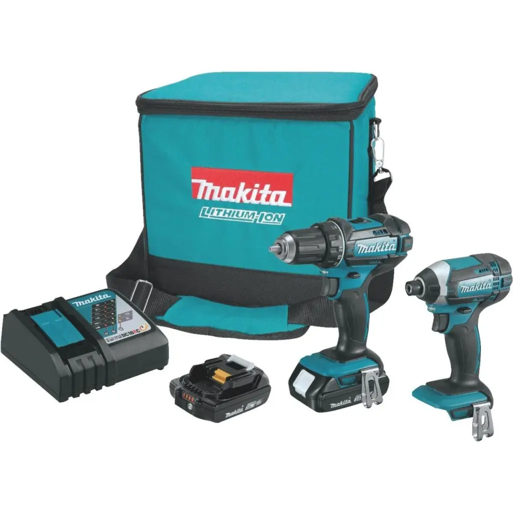 Makita 2-Tool 18V LXT Lithium-Ion Drill/Driver & Impact Driver Combo Kit