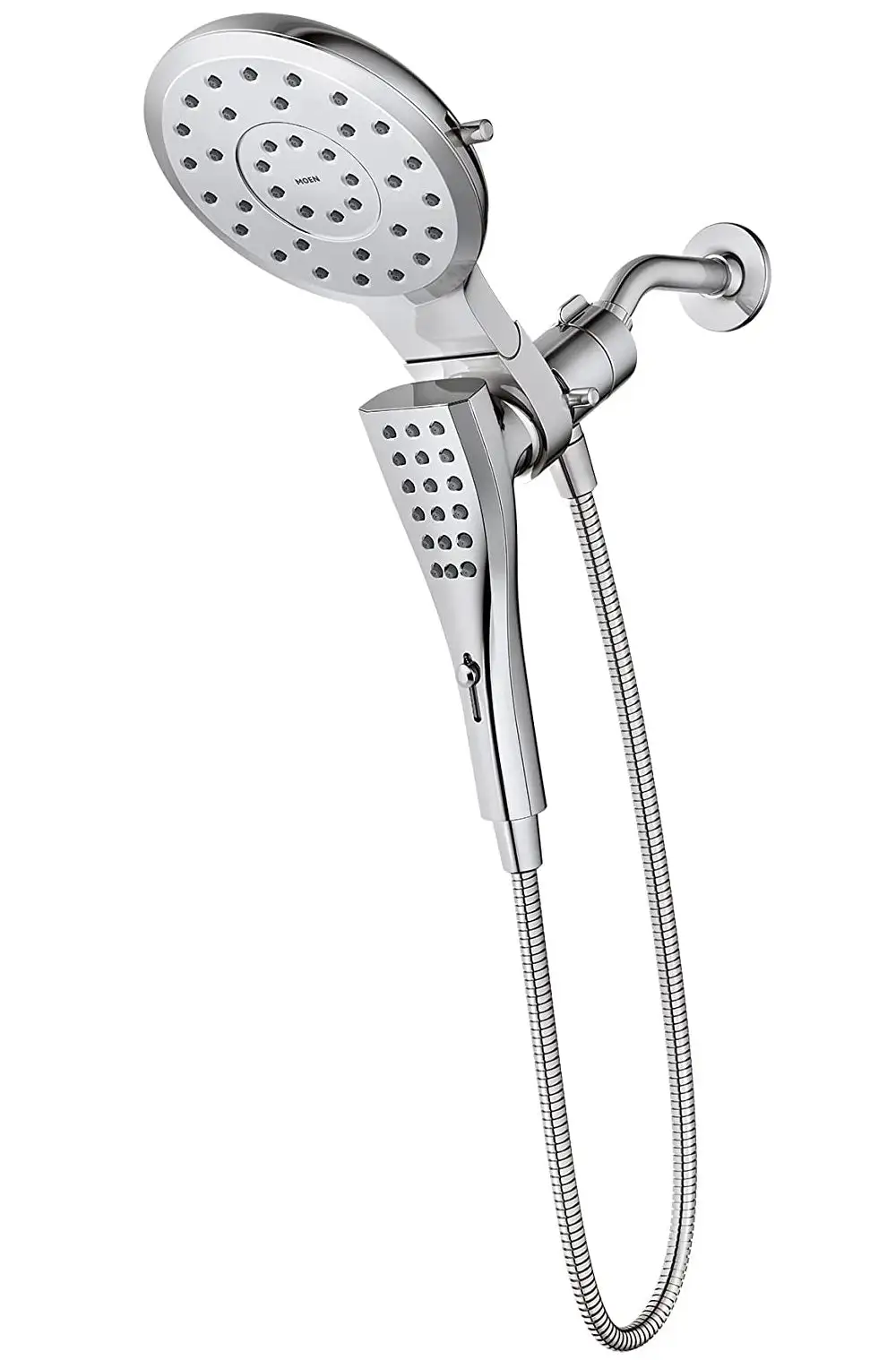 Moen 220C2 Chrome Eight-Function Rainshower and Handheld Shower Head Combo