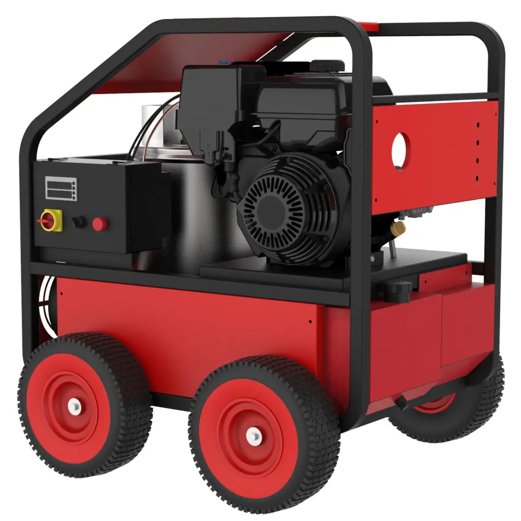 Commercial Hot Water Gas Oil Fired Pressure Washer 3.5 Gpm 4000 Psi Heavy Duty g-h