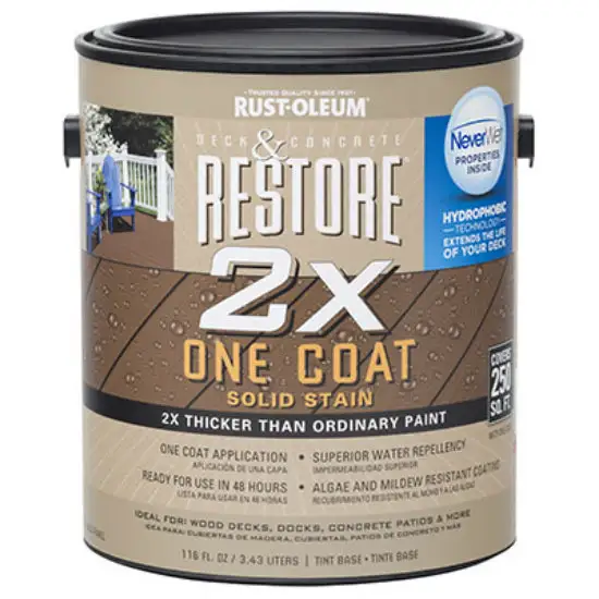 Rust-Oleum 287523 1-Gallon Restore 2x One Coat Solid Stain Concrete Resurfacer