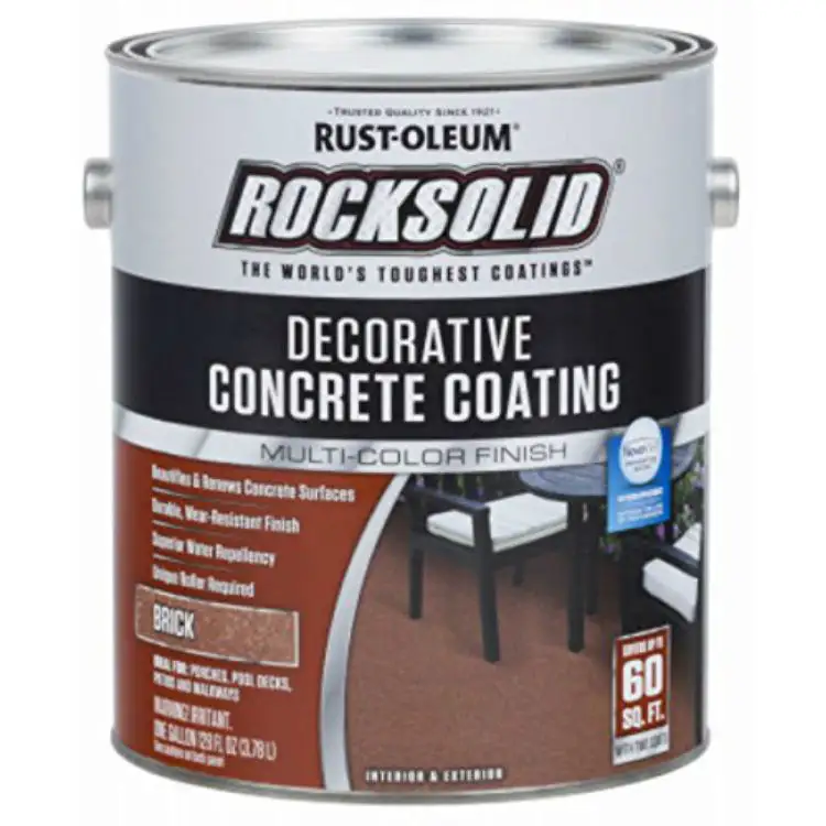 Rust-Oleum 306264 1 Gallon RockSolid Decorative Concrete Coating Brick Finish
