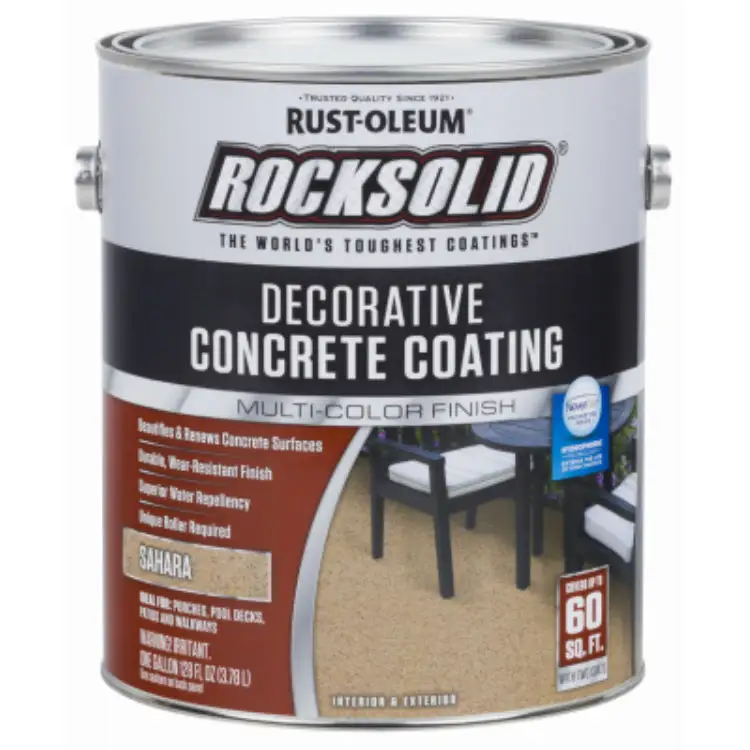 Rust-Oleum 306265 1 Gallon RockSolid Decorative Concrete Coating Sahara Finish