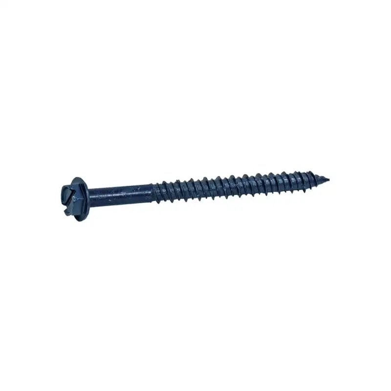 Grip-Rite 1/4 x 2-3/4 L Hex Drive Hex Washer Head Concrete Screws 1 lb 100 pk Pack 12