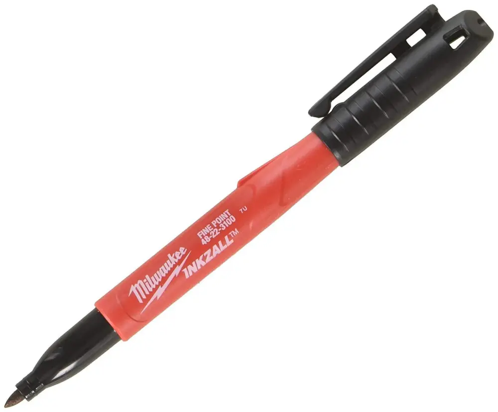 Milwaukee 48-22-3100 Inkzall Jobsite Fine Point Midnight Permanent Marker (Pack 24)
