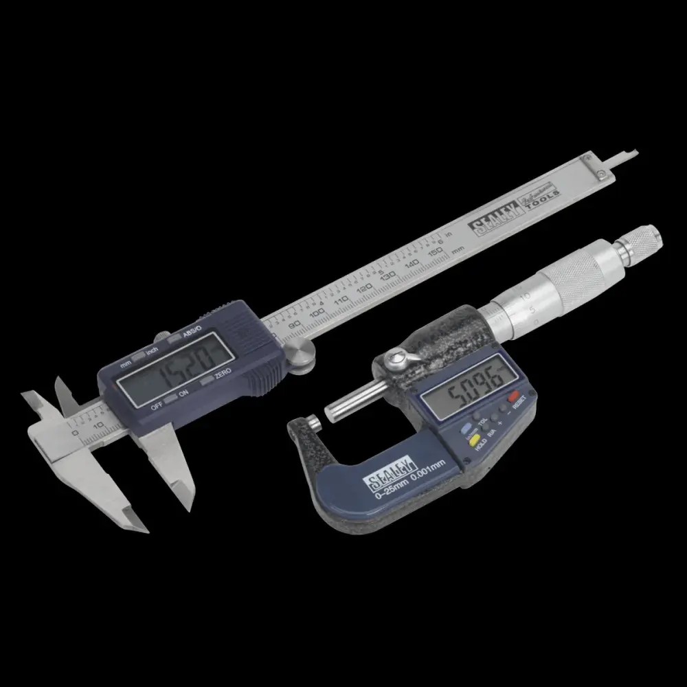 Sealey AK9637D Lcd Measuring Set 2pc