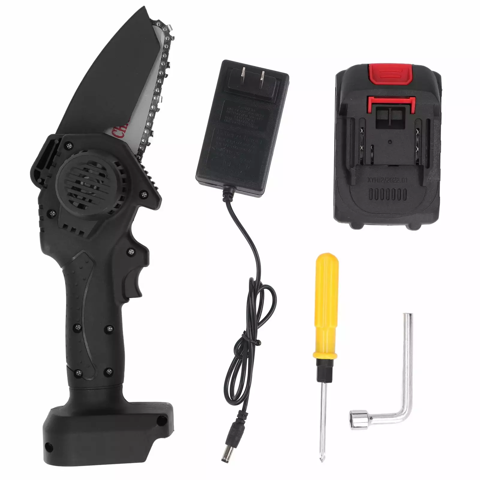 Mini Featherweight Chainsaw Handheld Travel-friendly Cordless Rechargeable Chainsaw Garden 100 240V US Plug xiongdasujiaoz...