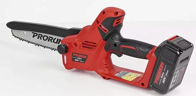 Professional Grade 20V 7-Inch Brushless Cordless Mini Chainsaw 4.0 Ah Battery and Charger (PMCS120): Power and Precision L...