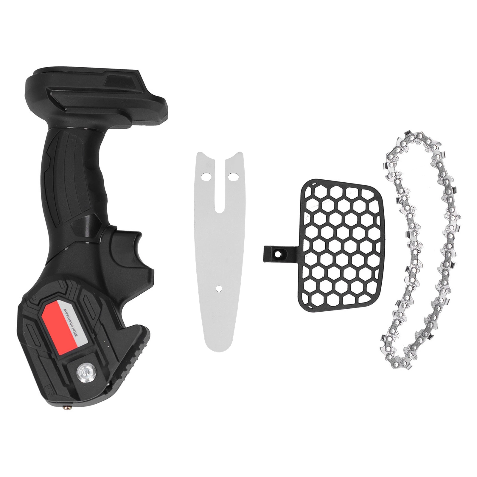 Mini Cordless Electric Chain Saw. Handheld Wood Cutter. Cord-Free Woodworking Tool DIY. Space-saving and Featherweight Des...