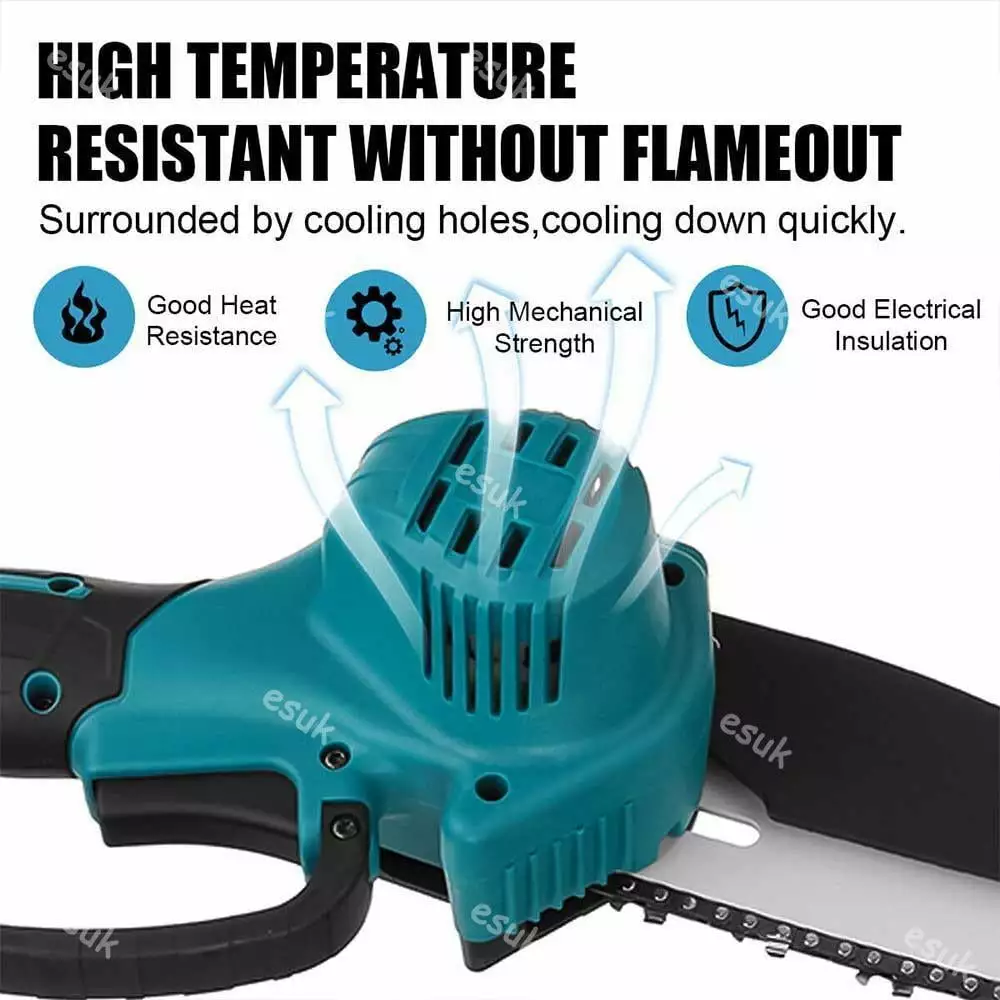 8 Electric Mini Chainsaw Chain Saw Cordless Tree Wood Cutter Pruning + 2Battery UN RBAND