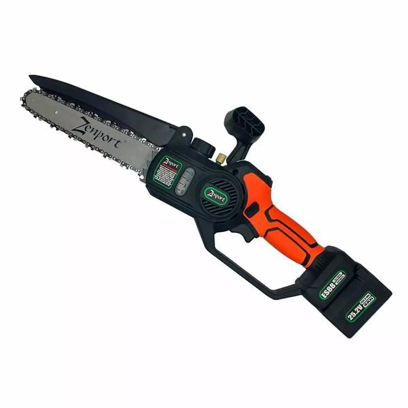 Zenport ES88 Zenport Chainsaw ES88 8-Inch Bar. 6.3-Inch Cut. 25-Volt Battery. Cordless Zenport Industries