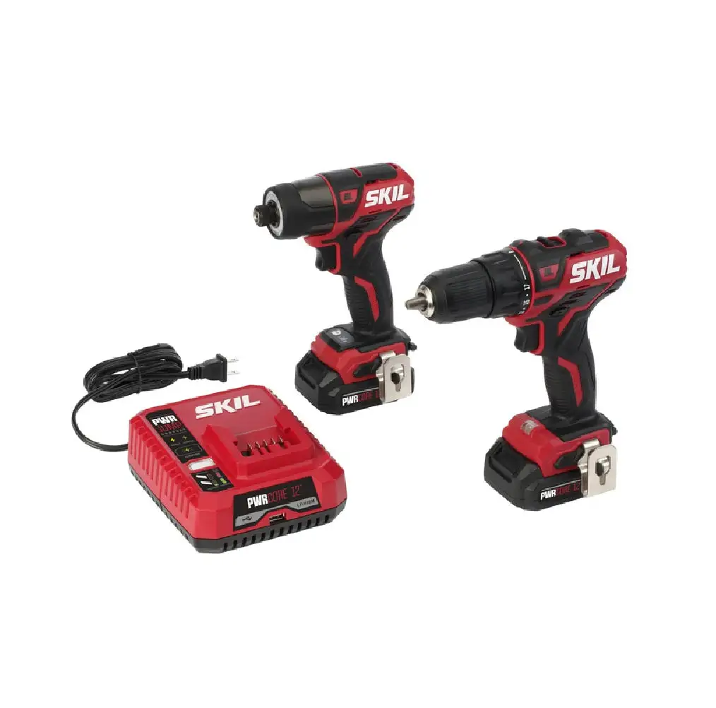 Skil CB736701 Brushless 2 Tool Cordless Drill and Driver Kit Battery and Charger