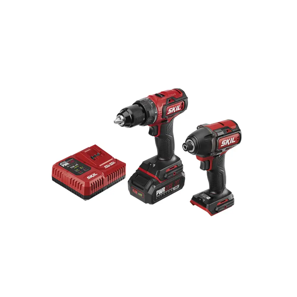 Skil CB743701 PWRCore 20 Drill Driver and Impact Driver Kit 20V Max