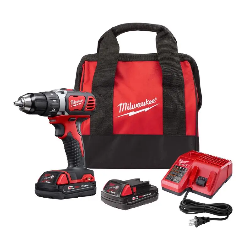 Milwaukee M18 1/2 . Brushed Cordless Drill/Driver Kit Battery & Charger