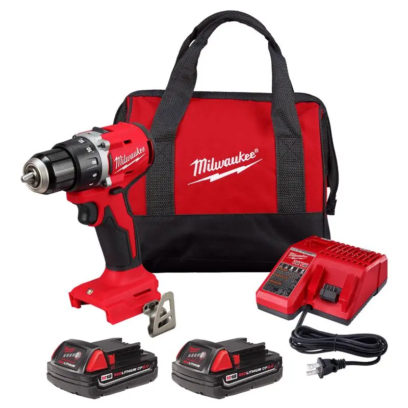 Milwaukee M18 Compact Cordless Brushless Drill and Driver Kit