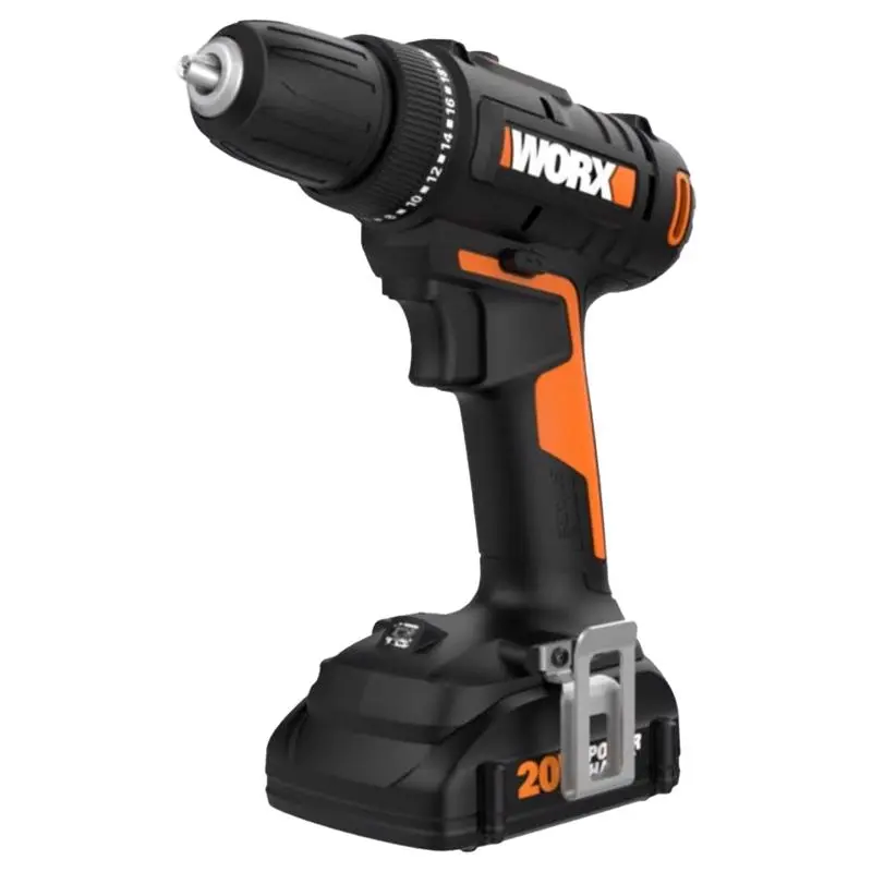 Worx 20V Power Share 3/8 Inch Brushless Cordless Drill Driver Kit Battery