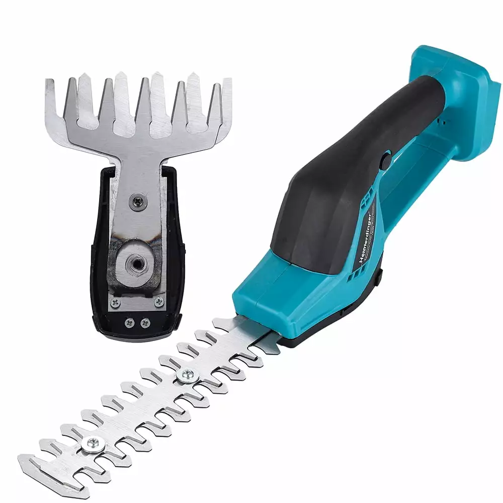Cordless Hedge Trimmer Makita 18V Battery. 2--1 Mini Handheld Electric Grass Shears.Operated Shrubbery Trimmer Garden. Law...
