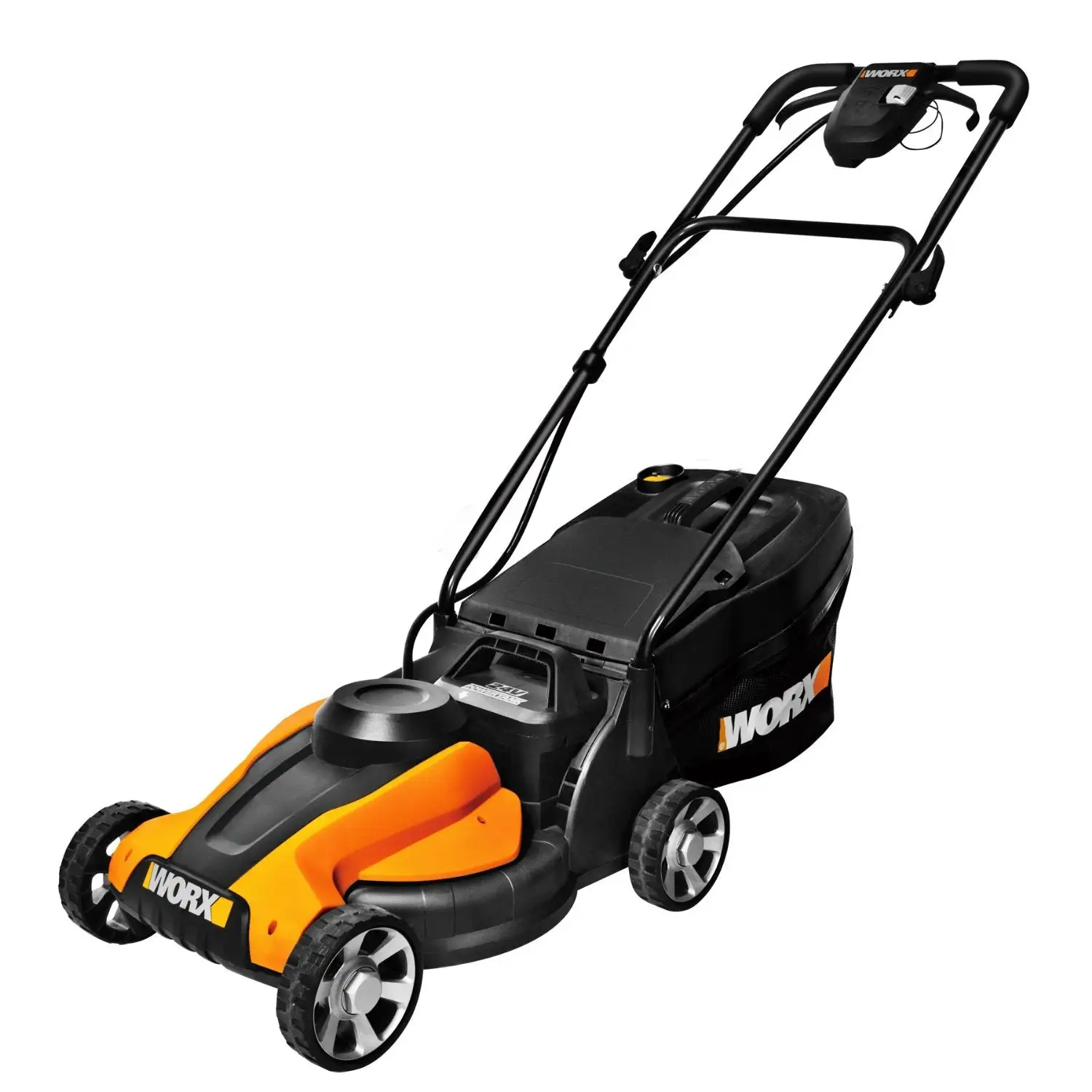 Worx WG775 Cordless Electric Lawn Mower Grass Catcher 24-Volt