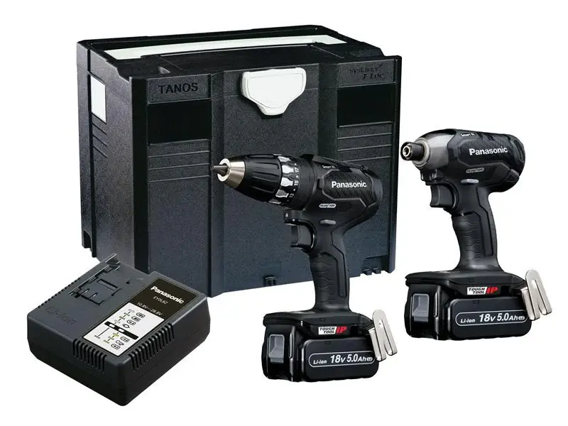Anti-Vibration Panasonic EYC231LJ Twin Pack 18V 2 x 5.0Ah Li-ion