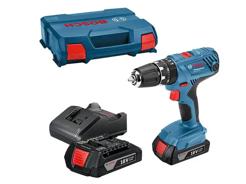 Bosch GSB 18V-21 Combi Drill 18V 2 x 1.5Ah Li-ion - 5.0Ah