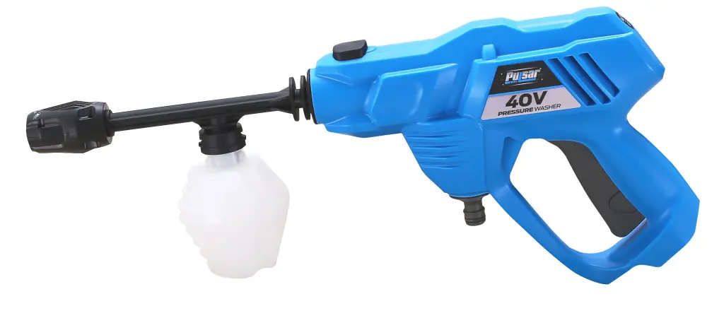 40V Lithium Ion Battery Cordless Pressure Washer Black Blue Metal tradeber