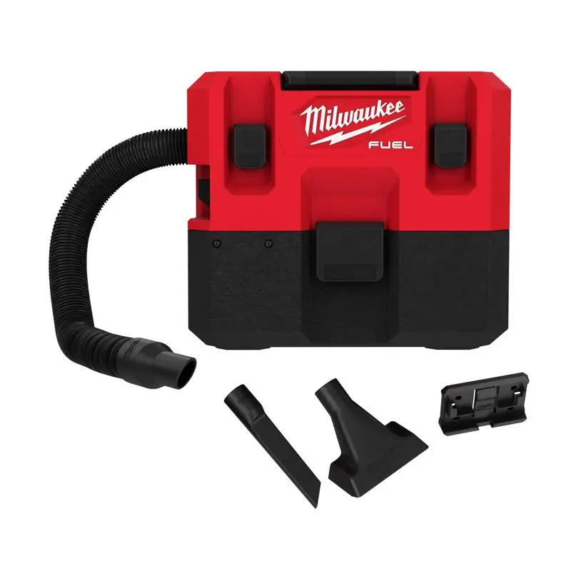 Milwaukee M12 Fuel 12V 1.6 Gallon 43 CFM Plastic Cordless Shop Wet/Dry Vacuum